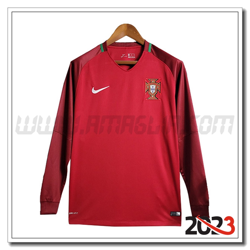 Prima Maglia Retro Portogallo Manica lunga 2016/2017