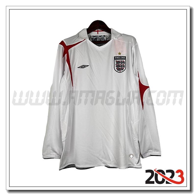 Prima Maglia Retro Inghilterra Manica lunga 2006/2007