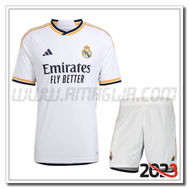 Kit Maglia Real Madrid Prima + Pantaloncini 2023 2024