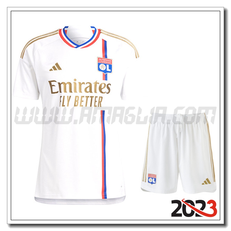 Kit Maglia Lyon OL Prima + Pantaloncini 2023 2024
