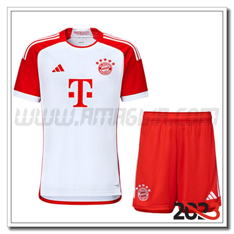 Kit Maglia Bayern Monaco Prima + Pantaloncini 2023 2024