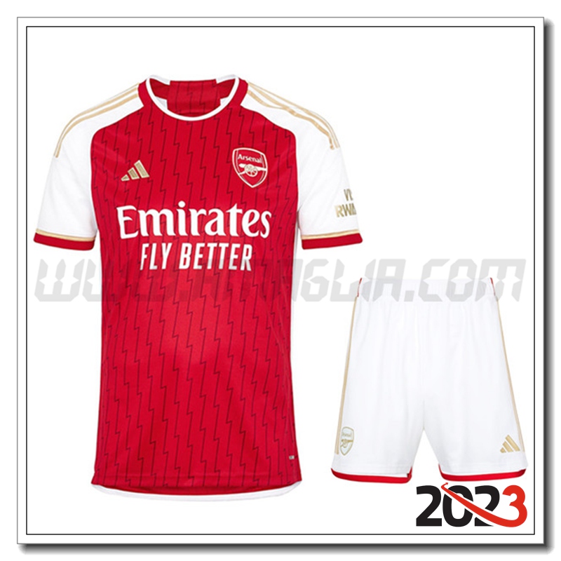 Kit Maglia Arsenal Prima + Pantaloncini 2023 2024