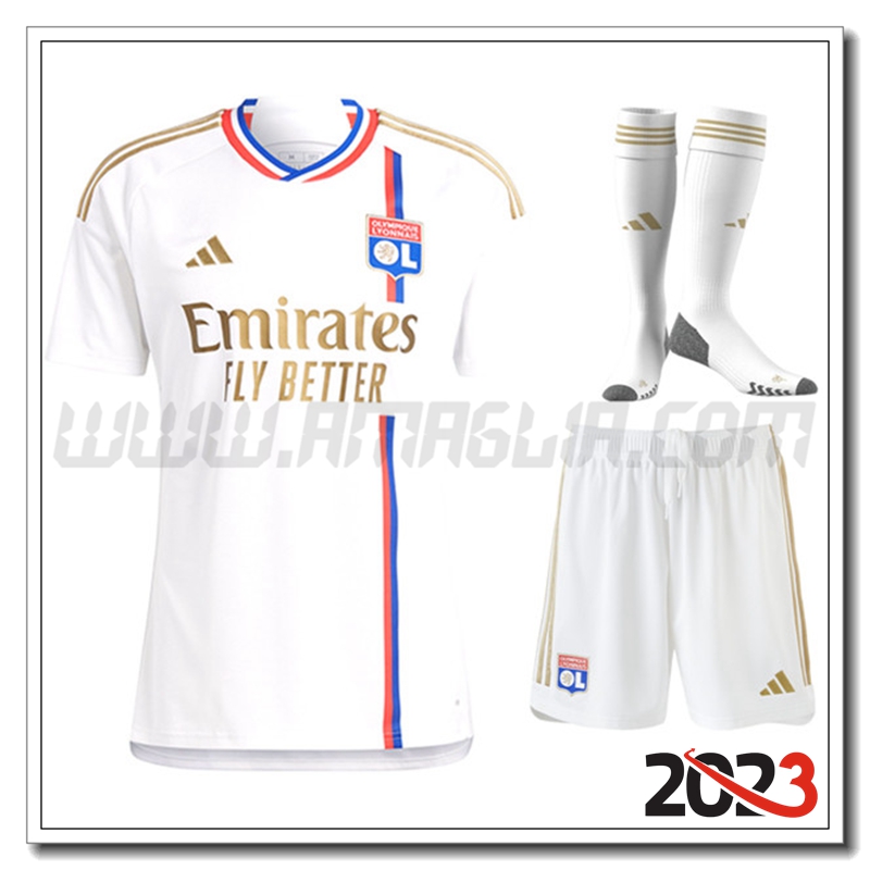 Kit Maglia Lyon OL Prima (Pantaloncini + Calzini) 2023 2024