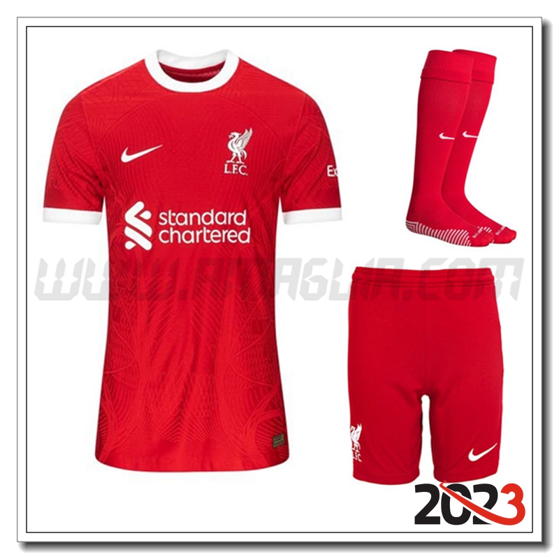 Kit Maglia FC Liverpool Prima (Pantaloncini + Calzini) 2023 2024