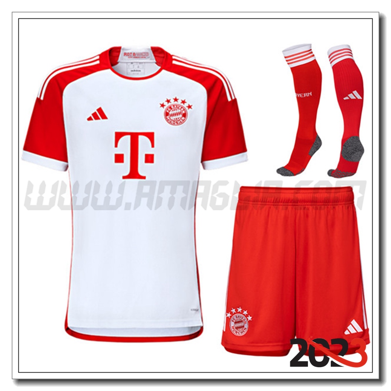 Kit Maglia Bayern Monaco Prima (Pantaloncini + Calzini) 2023 2024