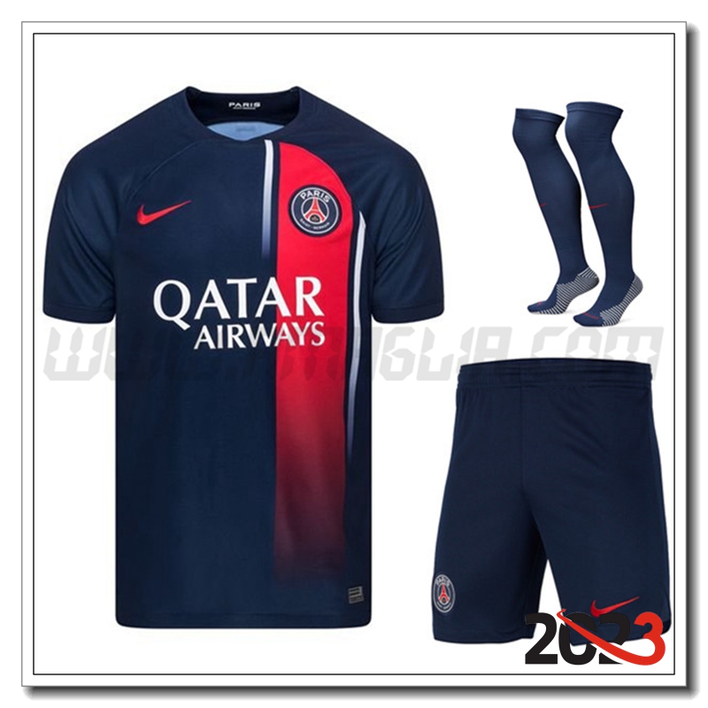 Kit Maglia PSG Prima (Pantaloncini + Calzini) 2023 2024