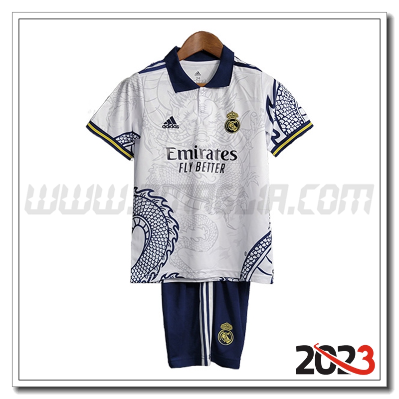 Kit Maglia Real Madrid Bambino Edizione speciale 2023 2024 Bianco
