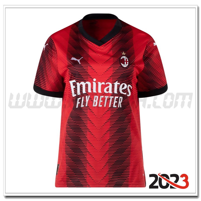 Prima Maglia Calcio AC Milan Donna 2023 2024