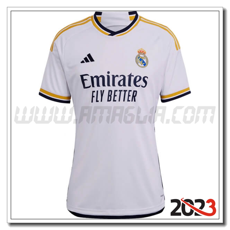 Nuovo Maglia Calcio Real Madrid Donna Prima 2023 2024