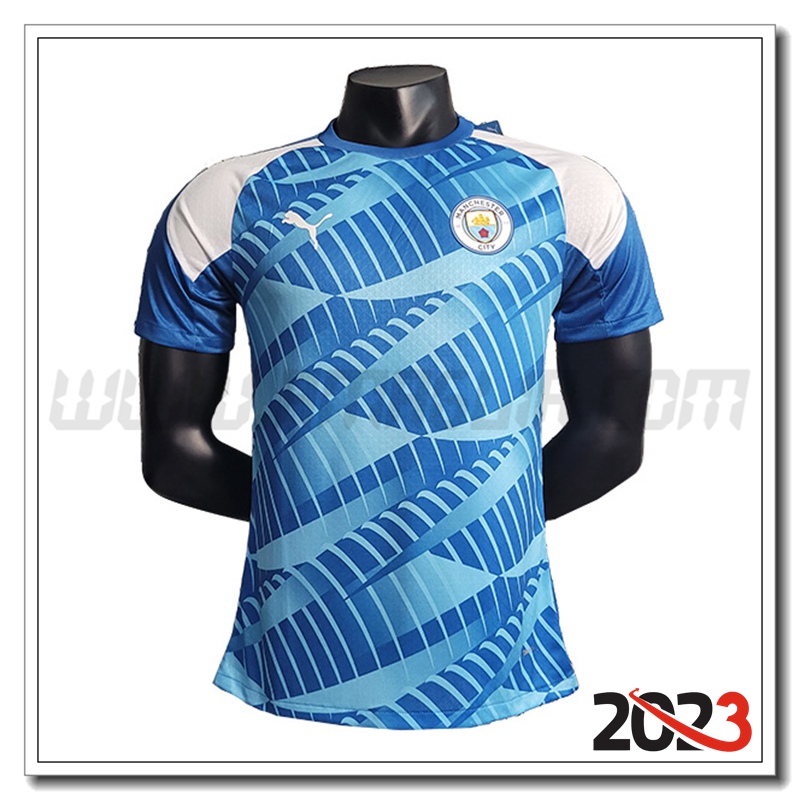 T Shirt Allenamento Manchester City Blu 2023 2024