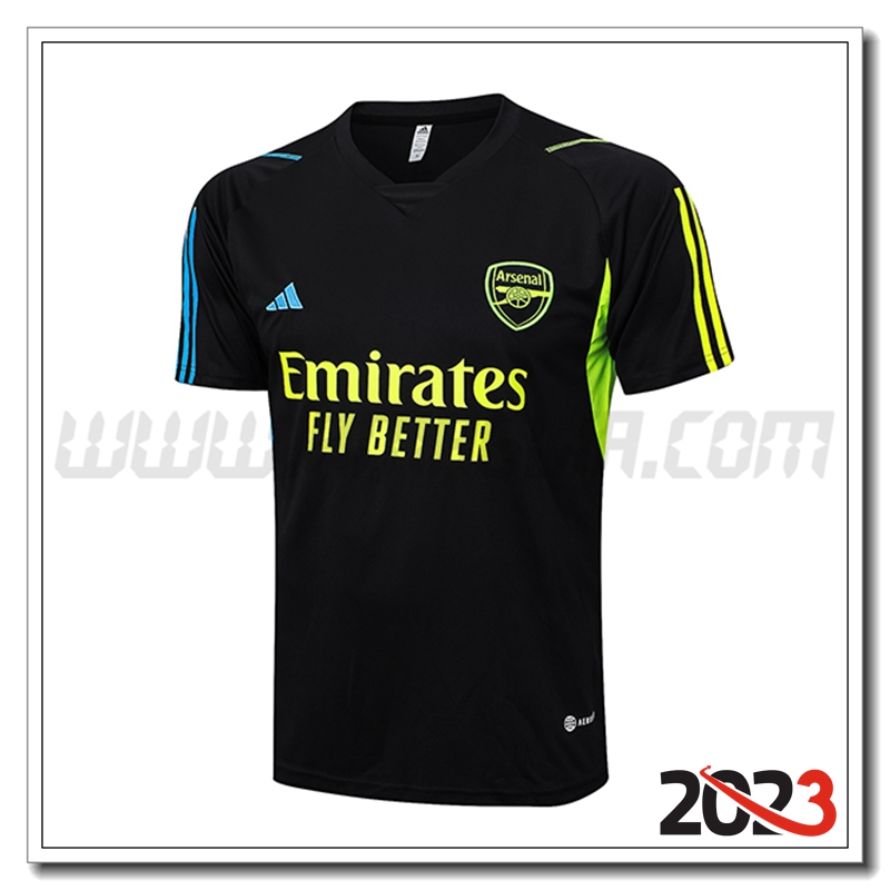 T Shirt Allenamento Arsenal Nero 2023 2024