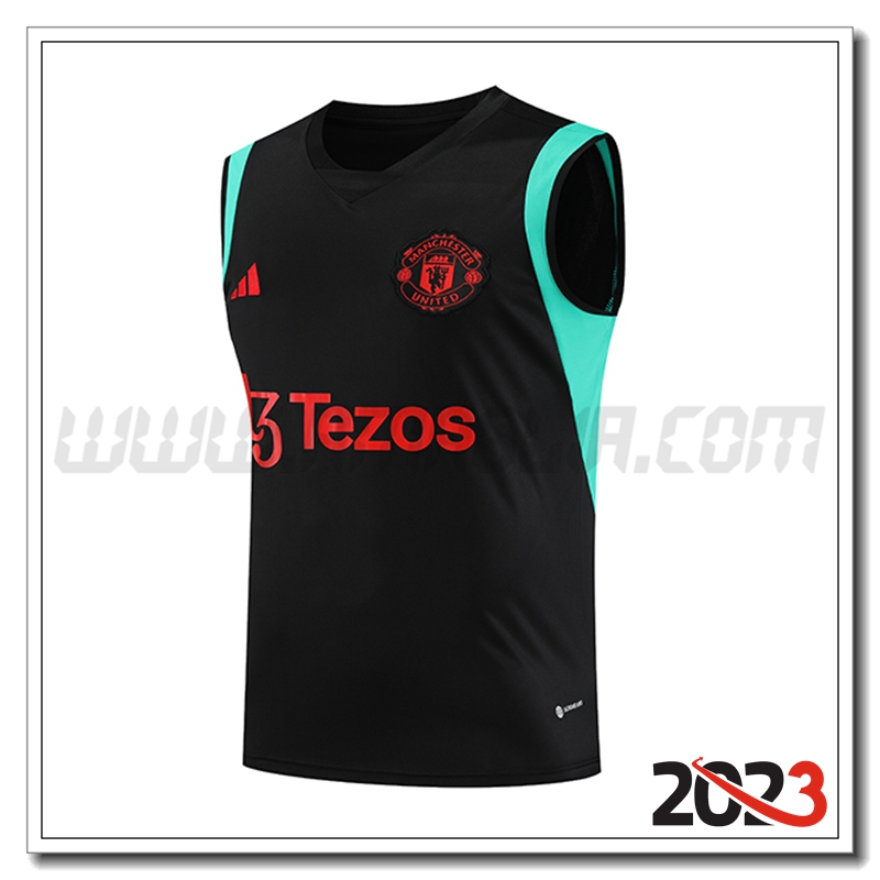 Canotta Allenamento Manchester United Nero 2023 2024 -04