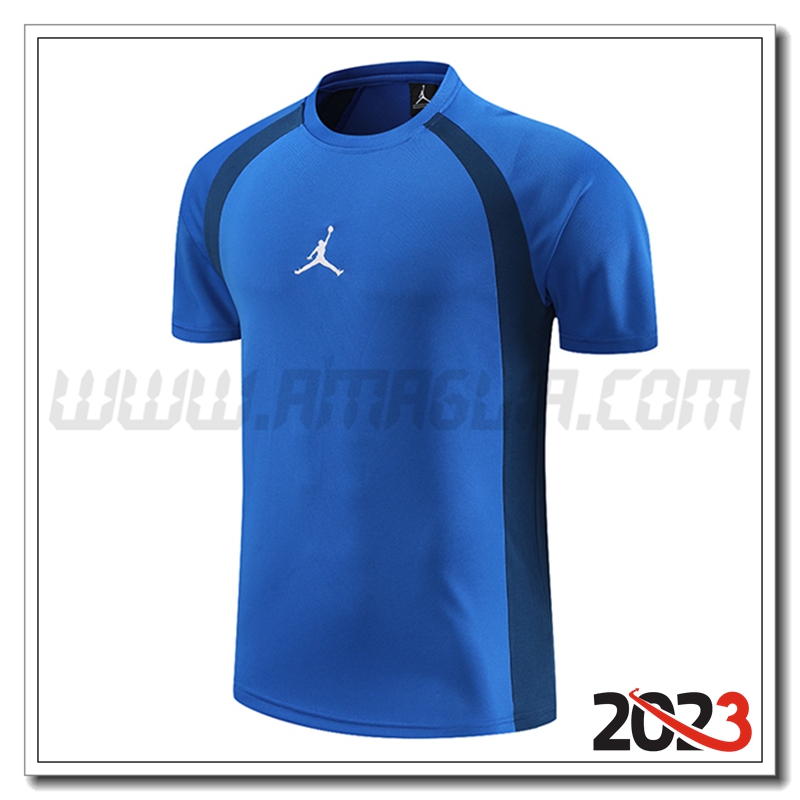 T Shirt Allenamento Jordan Blu 2023 2024