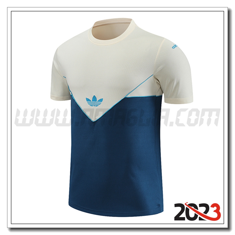 T Shirt Allenamento Adidas Bianco/Blu 2023 2024