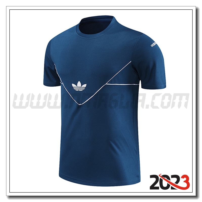 T Shirt Allenamento Adidas Blu Marina 2023 2024