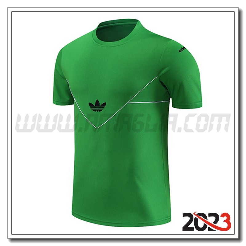 T Shirt Allenamento Adidas Verde 2023 2024