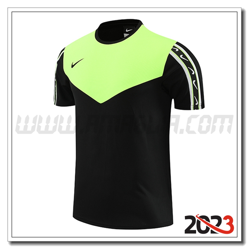 T Shirt Allenamento Nike Nero/Verde 2023 2024