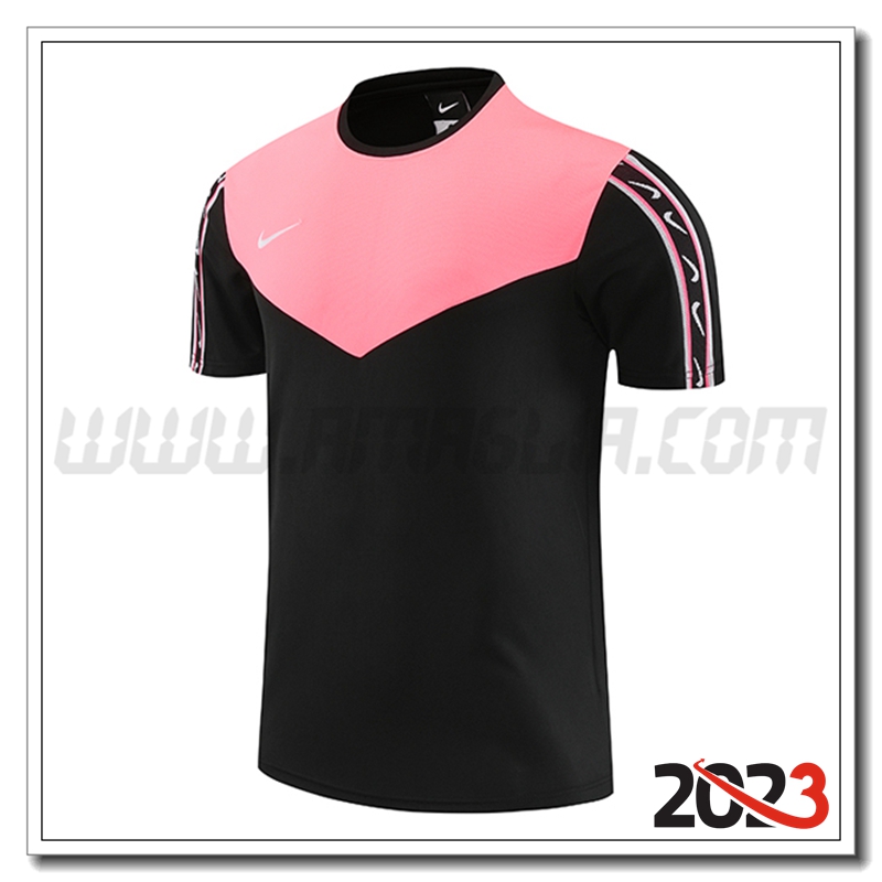 T Shirt Allenamento Nike Nero/Rosa 2023 2024