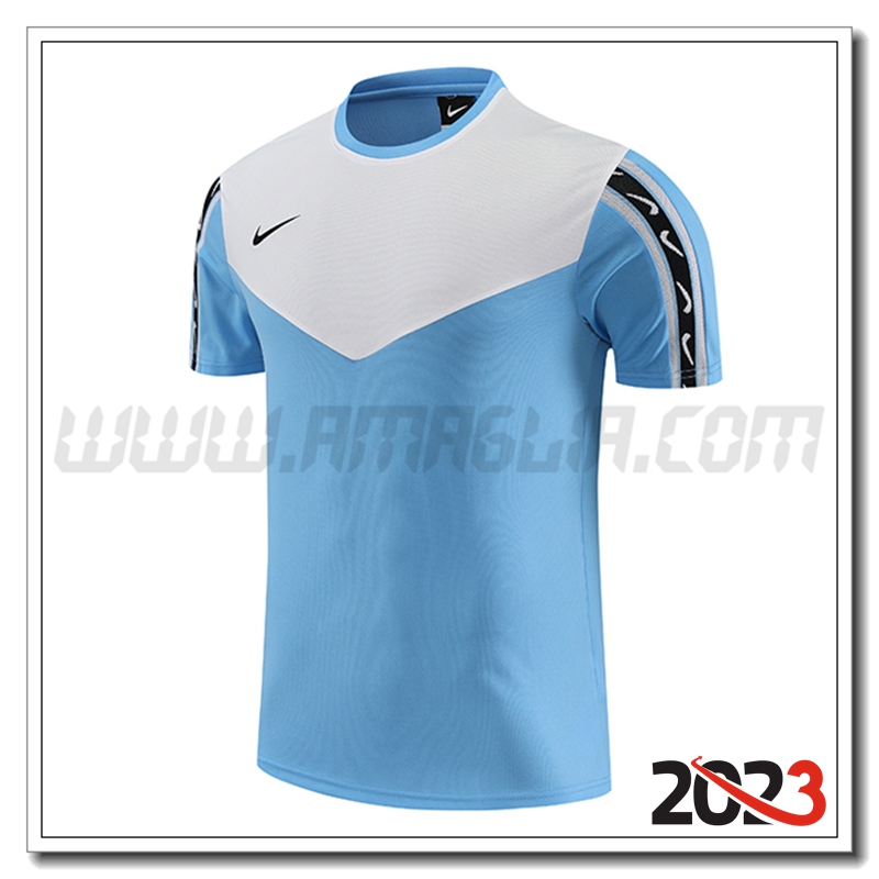T Shirt Allenamento Nike Blu/Bianco 2023 2024