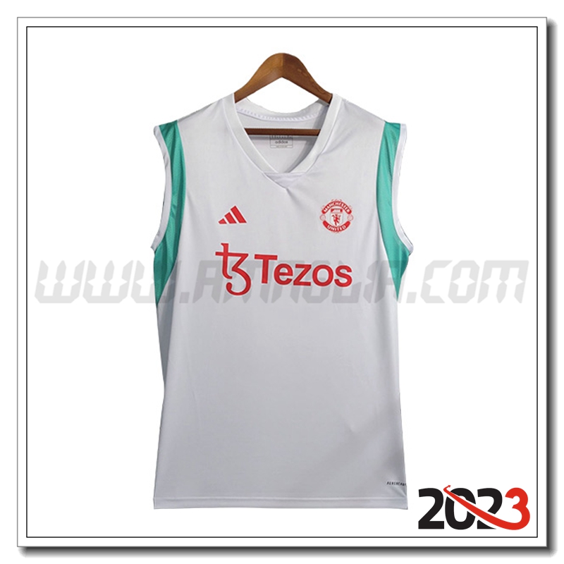 Canotta Allenamento Manchester United Bianco 2023 2024 -02