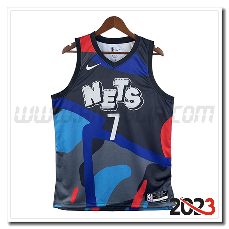 Maglia Brooklyn Nets (DURANT #7) 2023/24 Blu/Grigio