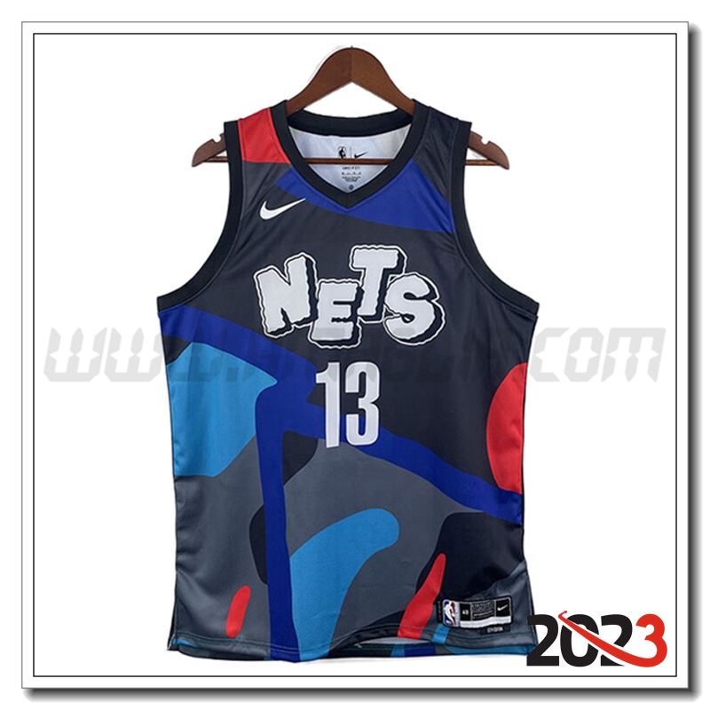 Maglia Brooklyn Nets (HARDEN #13) 2023/24 Blu/Grigio