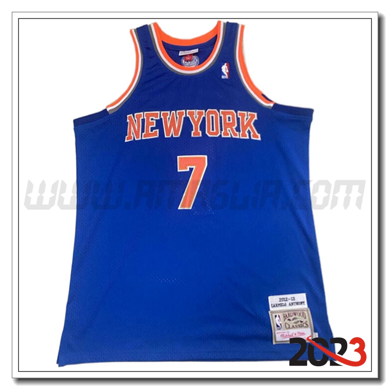Maglia New York Knicks (ANTHONY #7) 2023/24 Blu -02