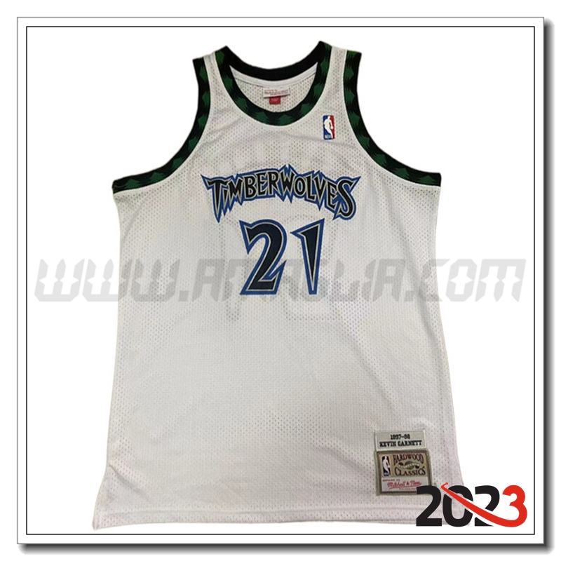 Maglia Minnesota Timberwolves (GARNETT #21) 2023/24 Bianco