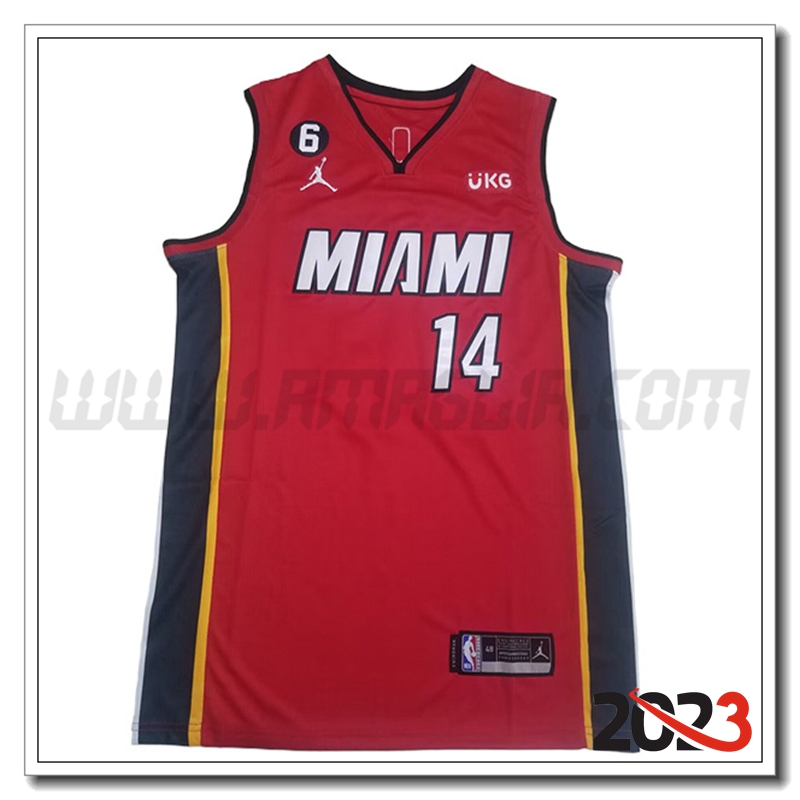 Maglia Miami Heat (HERRO #14) 2023/24 Rosso