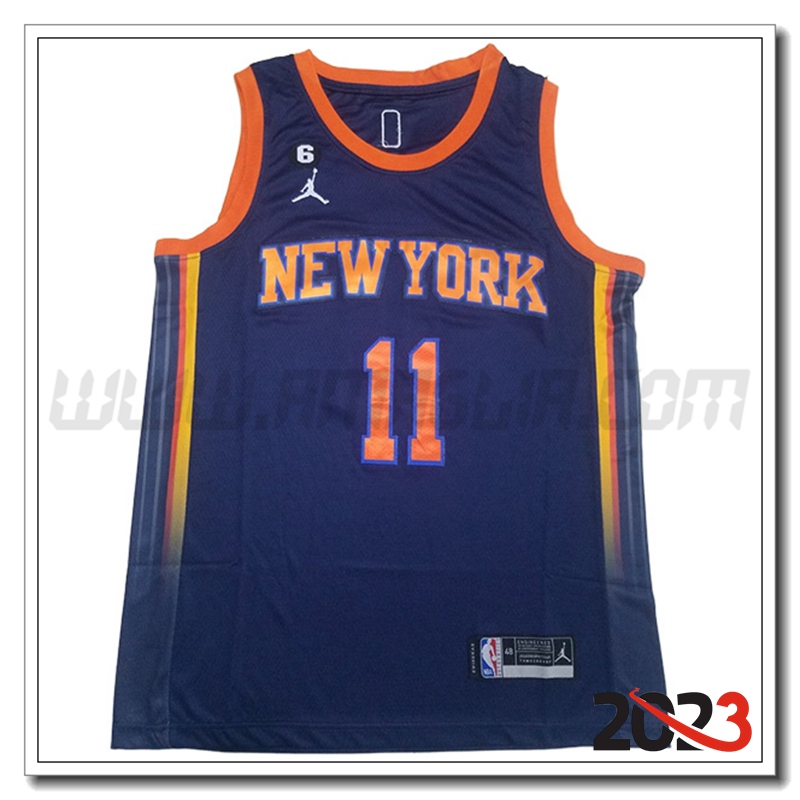 Maglia New York Knicks (BRUNSON #11) 2023/24 Blu Marina