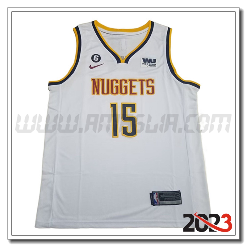 Maglia Denver Nuggets (JOKIC #15) 2023/24 Bianco -04