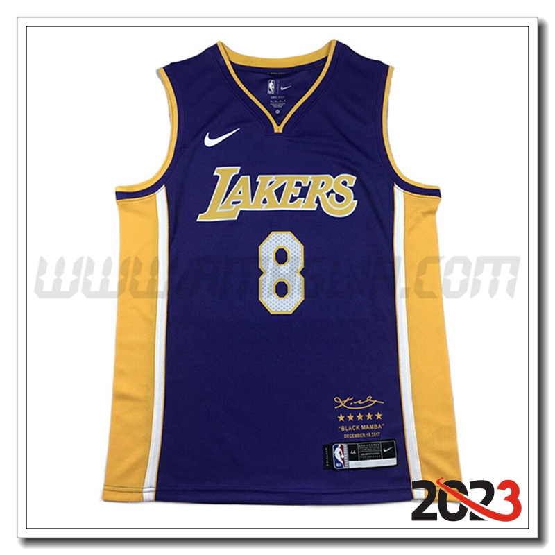 Maglia Los Angeles Lakers (BRYANT #8) 2023/24 Blu Marina