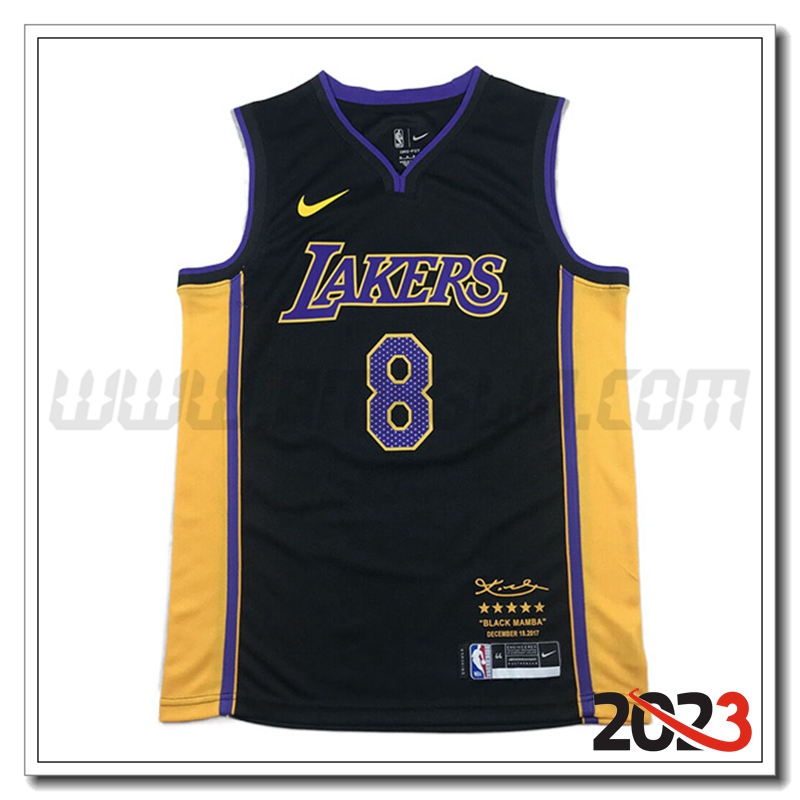 Maglia Los Angeles Lakers (BRYANT #8) 2023/24 Nero