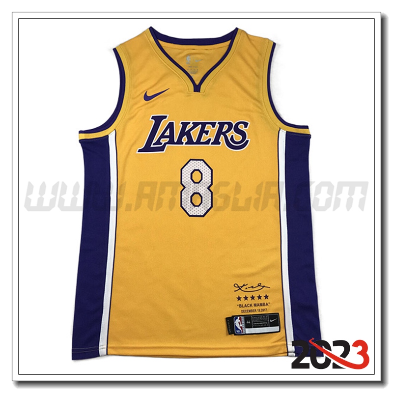 Maglia Los Angeles Lakers (BRYANT #8) 2023/24 Giallo