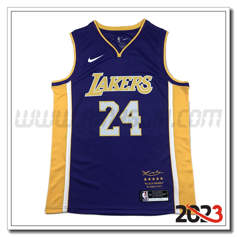 Maglia Los Angeles Lakers (BRYANT #24) 2023/24 Blu Marina