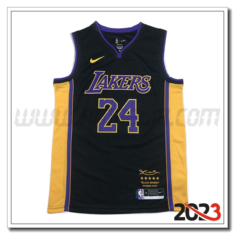 Maglia Los Angeles Lakers (BRYANT #24) 2023/24 Nero -02
