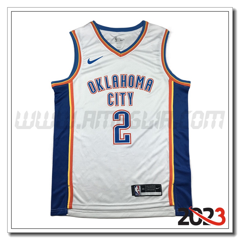 Maglia Oklahoma City Thunder (GILGEOUS-ALEXANDER #2) 2023/24 Bianco
