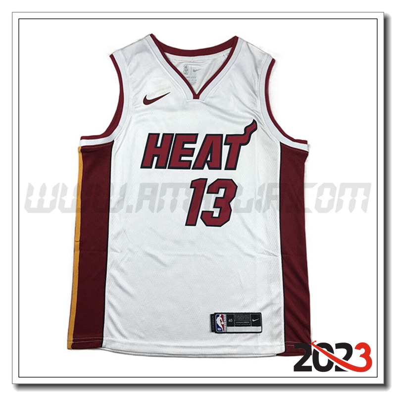 Maglia Miami Heat (ADEBAYO #13) 2023/24 Bianco -05