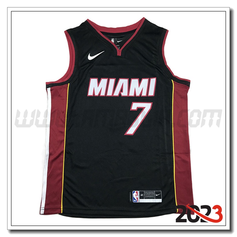 Maglia Miami Heat (LOWRY #7) 2023/24 Nero