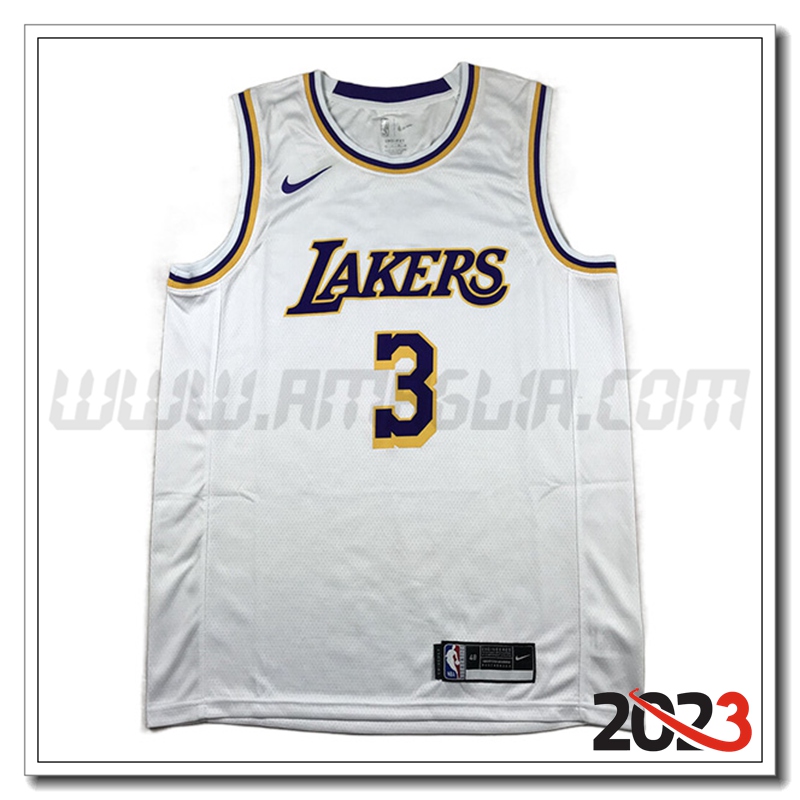 Maglia Los Angeles Lakers (DAVIS #3) 2023/24 Bianco
