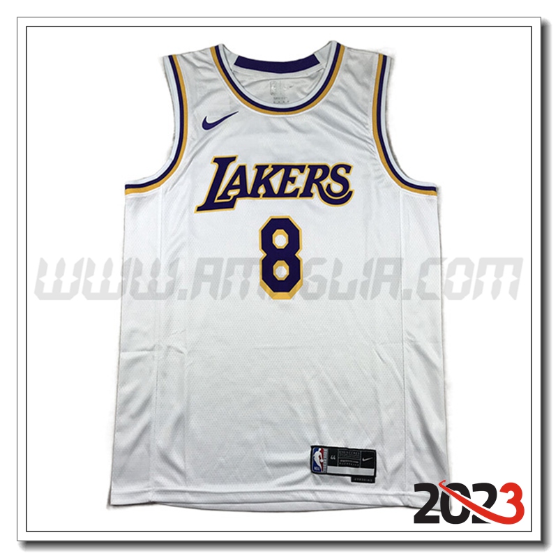 Maglia Los Angeles Lakers (BRYANT #8) 2023/24 Bianco