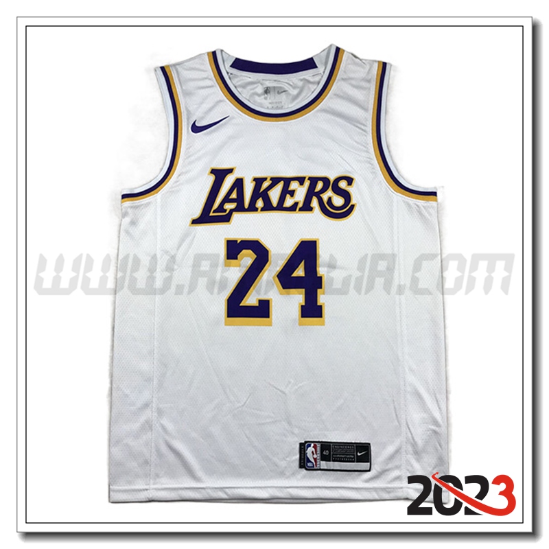 Maglia Los Angeles Lakers (BRYANT #24) 2023/24 Bianco
