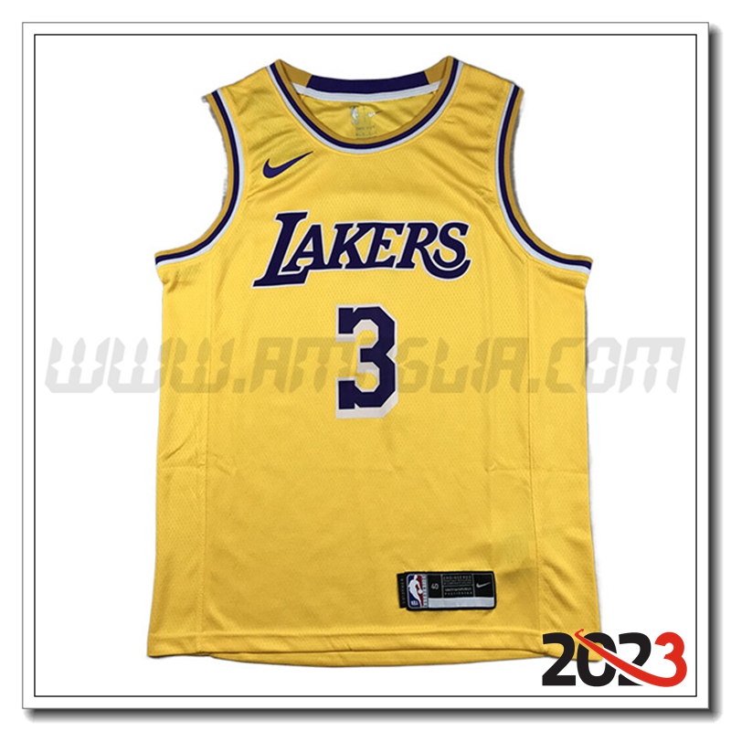Maglia Los Angeles Lakers (DAVIS #3) 2023/24 Giallo