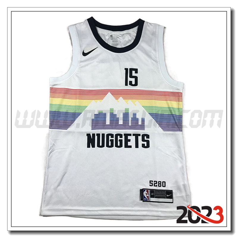 Maglia Denver Nuggets (JOKIC #15) 2023/24 Bianco -02