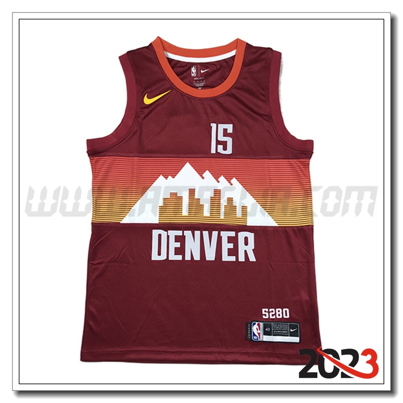 Maglia Denver Nuggets (JOKIC #15) 2023/24 Rosso
