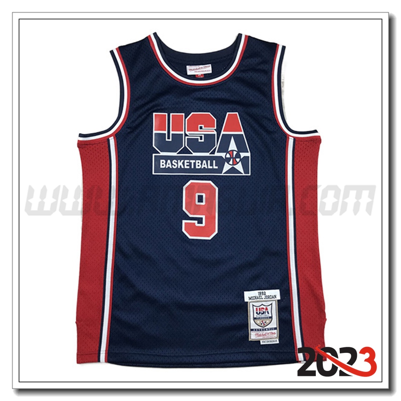 Maglia USA (JORDAN #9) 2023/24 Blu Marina