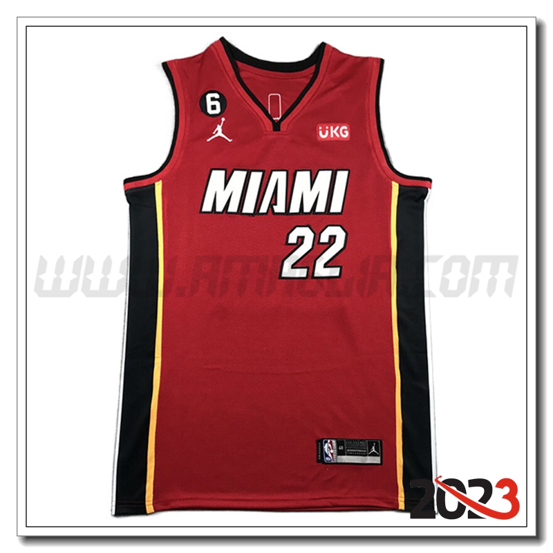 Maglia Miami Heat (BUTLER #22) 2023/24 Rosso -03