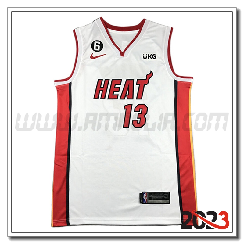 Maglia Miami Heat (ADEBAYO #13) 2023/24 Bianco -04