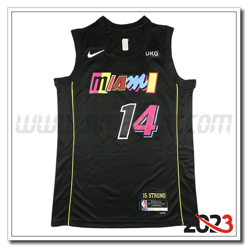 Maglia Miami Heat (HERRO #14) 2023/24 Nero -02