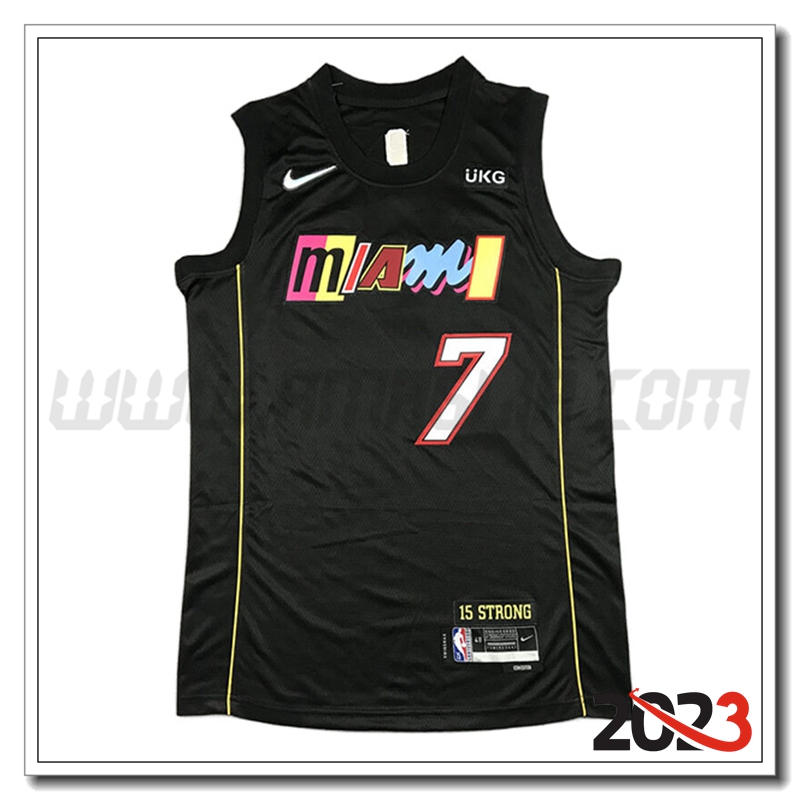 Maglia Miami Heat (LOWRY #7) 2023/24 Nero -02